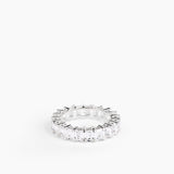 Eternity Emerald Ring Silver