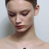 Black Heart Pendant Silver