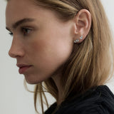 Doppio Pera Studs Silver