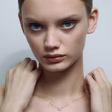 Emerald Necklace Silver