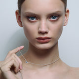 Emerald Necklace Silver