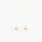 Pear Studs Large Gold