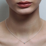 Solitaire Necklace Silver