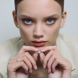 Sopra Emerald Ring Silver