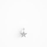 Star Pavé Charm Silver