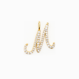 Italic Letters Necklace Gold