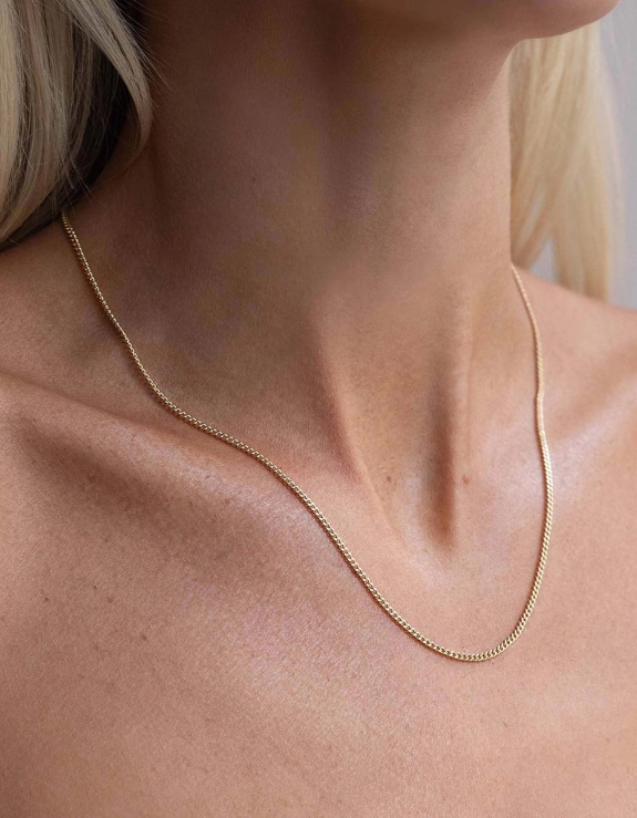 Flat Chain Gold - 47 cm in the group Shop / Necklaces at ANI (ANI-0125-31)