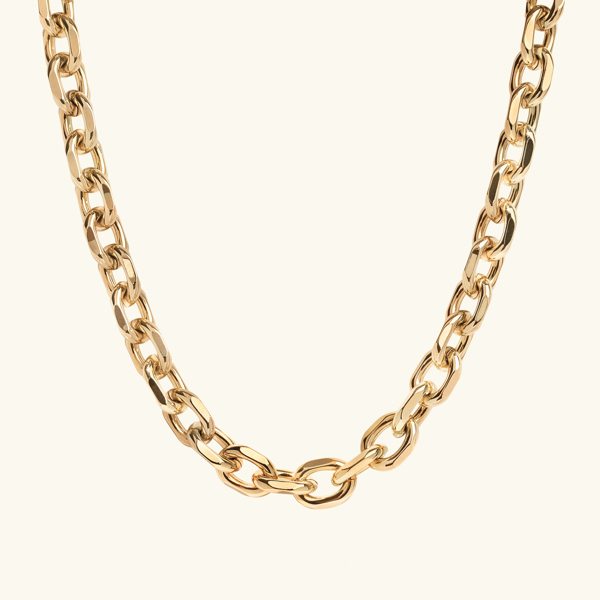 Huge Mens 14k Gold Plated Chain Hollow Rope Dookie 25MM x 30