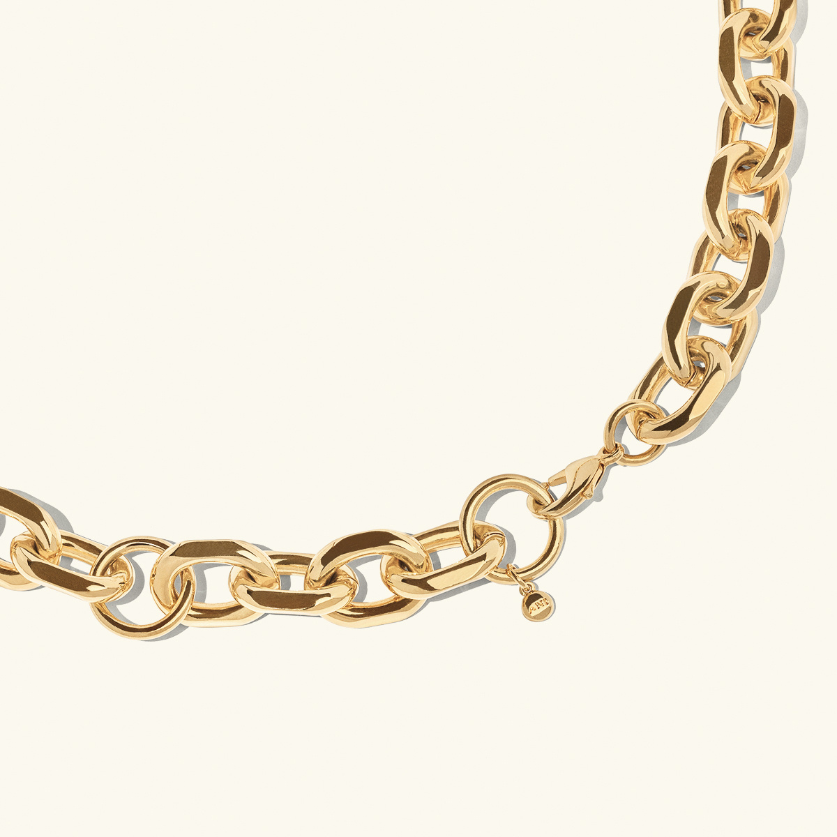 Large Nexus Chain Link Necklace - Gold – Elizabeth Hooper Studio