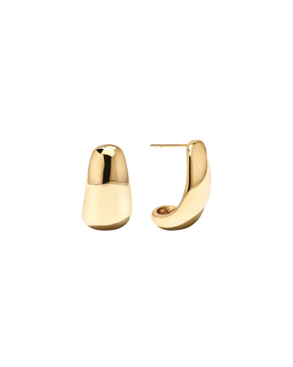 Curved Earrings Gold in the group Shop / Earrings at ANI (ANI-0623-015)