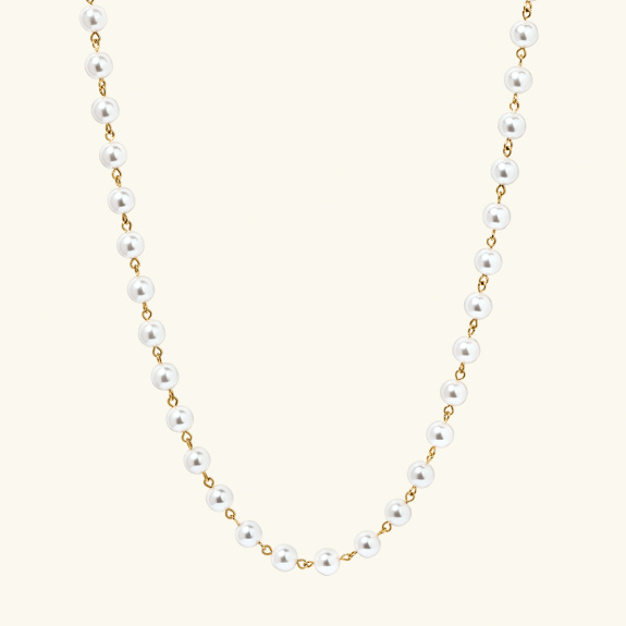 Long Pearl Necklace Gold in the group Shop / Necklaces at ANI (ANI-0624-002)