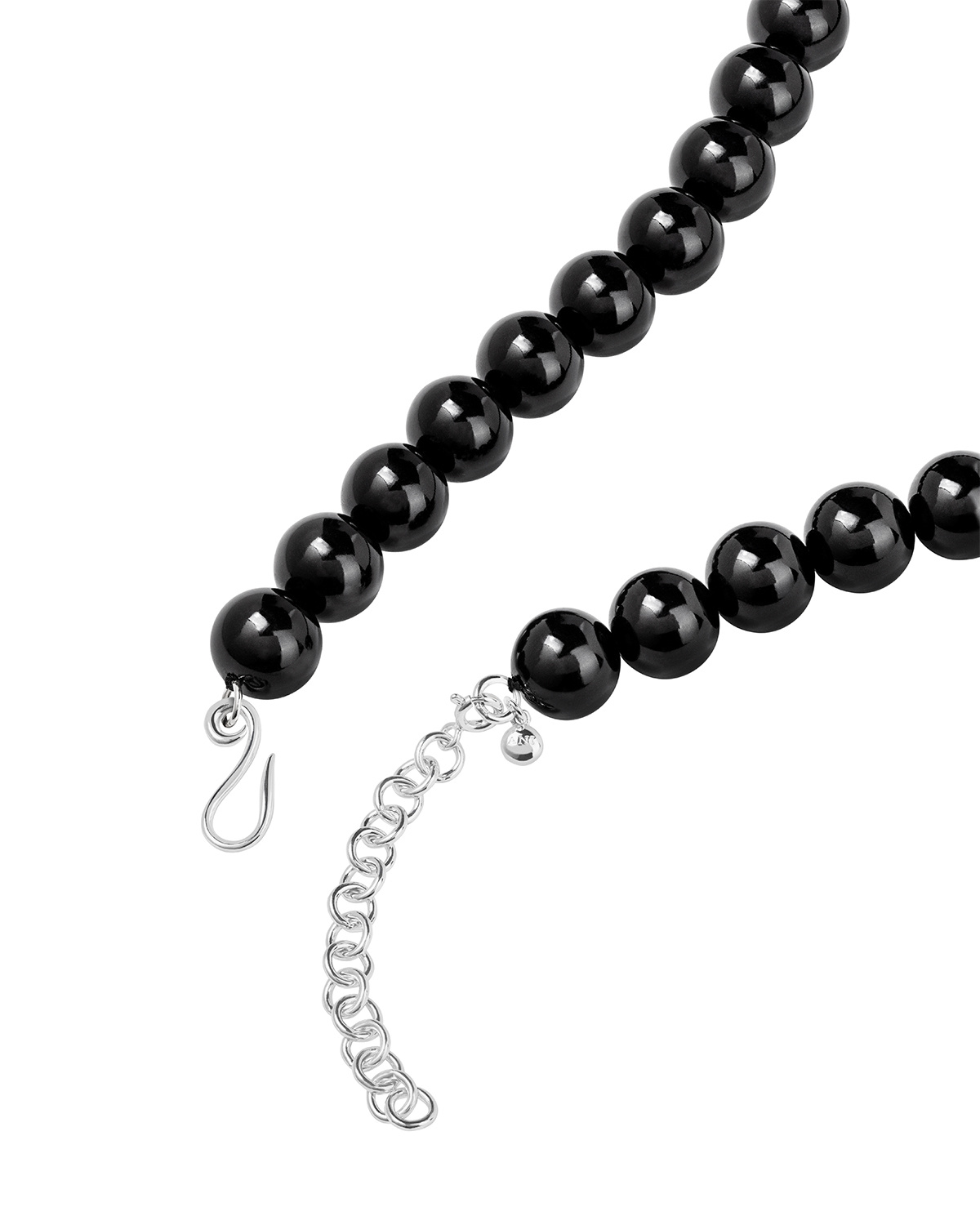 【AJO AJOBYAJO】25SS★ Black Light Beads Layered Necklace Black Light Beads Layered Necklace [BLACK] - AJOBYAJO