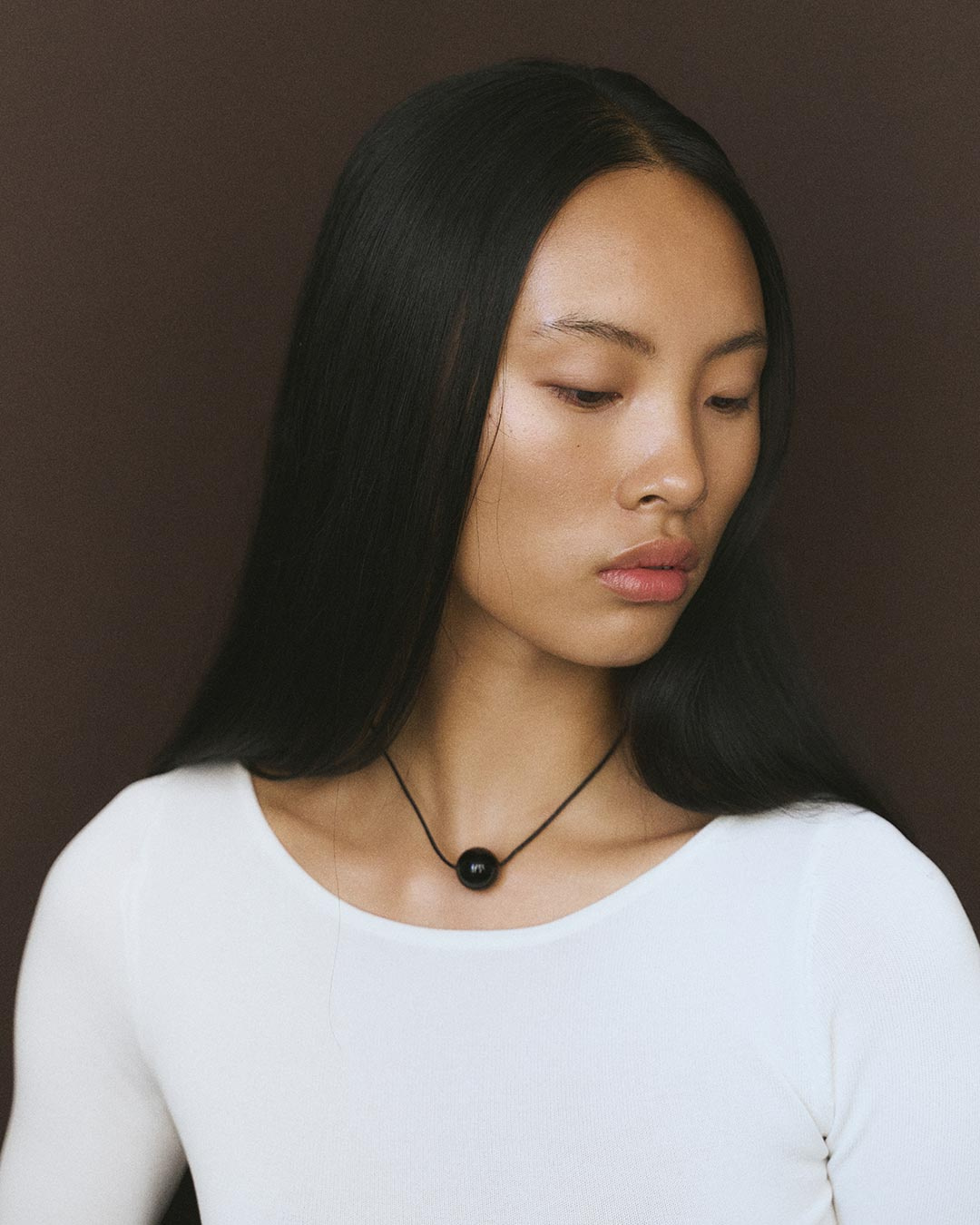 【BLACKPURPLE】blair pearl necklace Blair Baublebar Pearl Necklace Half Purple Bead And