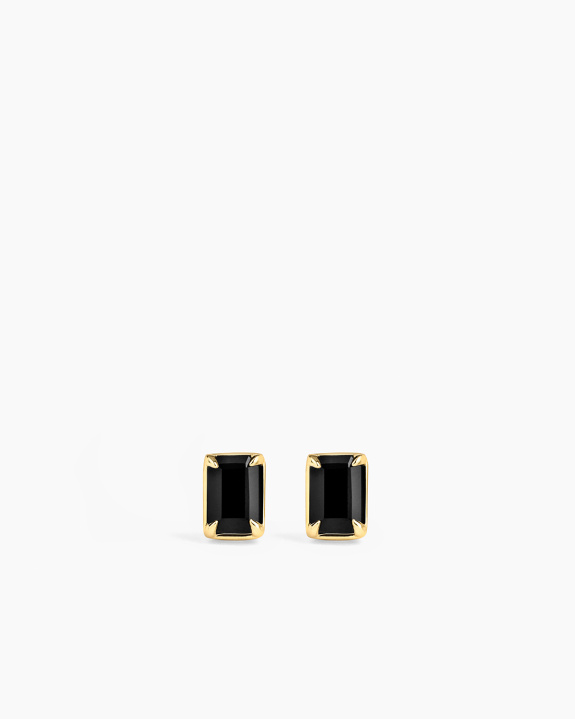 Black Studs Gold in the group Shop / Earrings at ANI (ANI-0825-012)