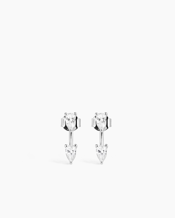Double Pear Earring Silver in the group Shop / Earrings at ANI (ANI-0825-014)