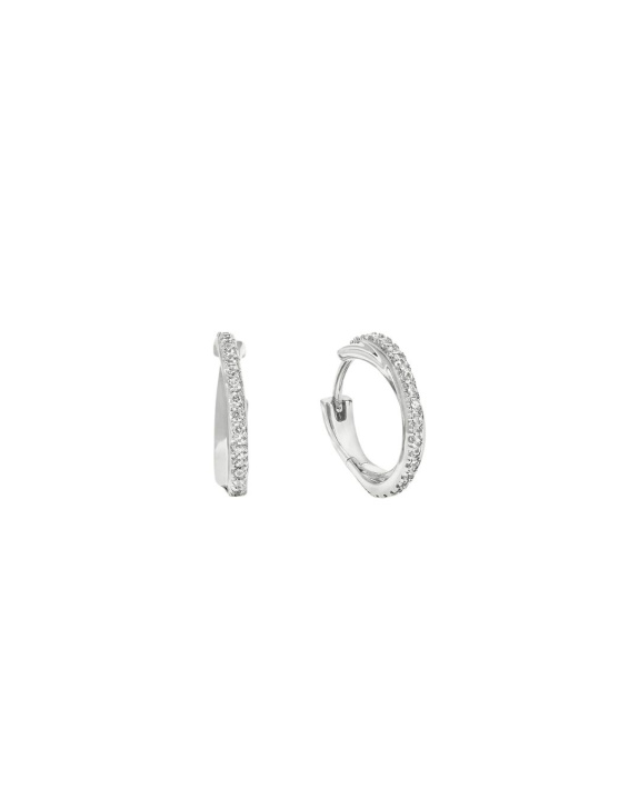 Dualité Hoops Small Silver in the group Shop / Earrings at ANI (ANI-1223-002)