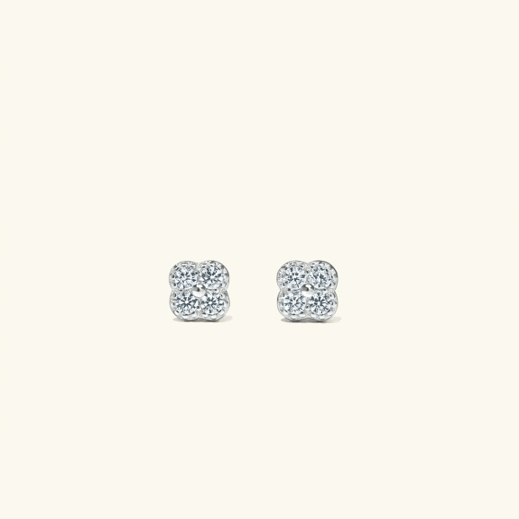 Blossom Earrings Silver in the group Shop / Earrings at ANI (ANI-EA-01-002)
