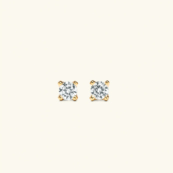 Stud Earrings Gold - 2,5 mm in the group Shop / Earrings at ANI (ANI231049)