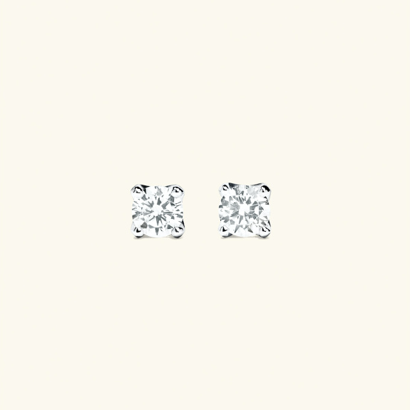 Stud Earrings Silver - 3 mm in the group Shop / Earrings at ANI (ANI231052)
