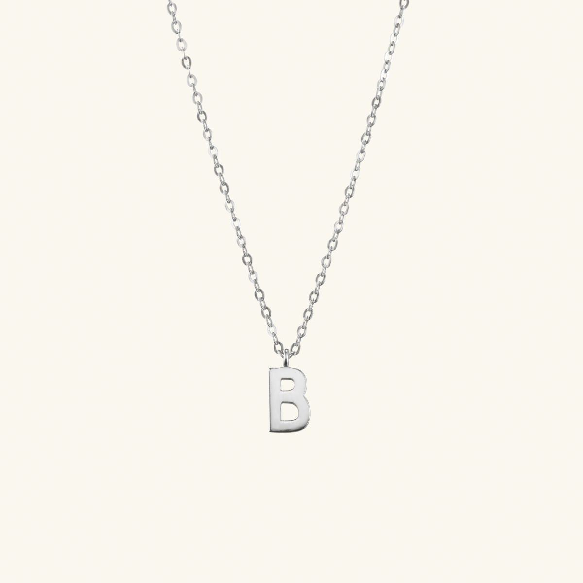 Real silver deals letter necklace