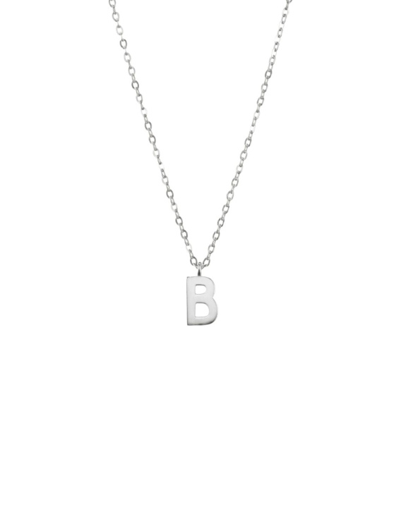 Plain Letter Necklace Silver in the group Shop / Necklaces at ANI (ANI402)