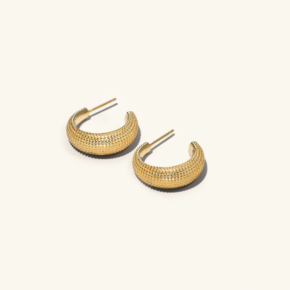 Chunky Hoops Gold in the group Shop / Earrings at ANI (ANI610)