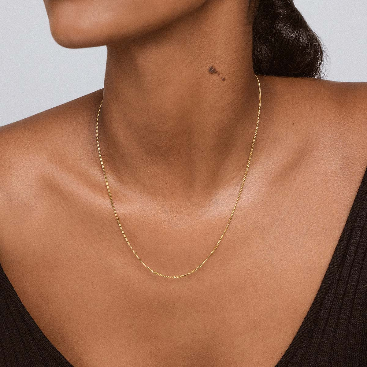 Gold chain women deals thin