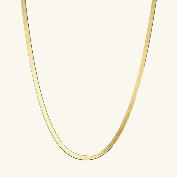 Herringbone Necklace Gold - 41 cm in the group Shop / Necklaces at ANI (ANI632)