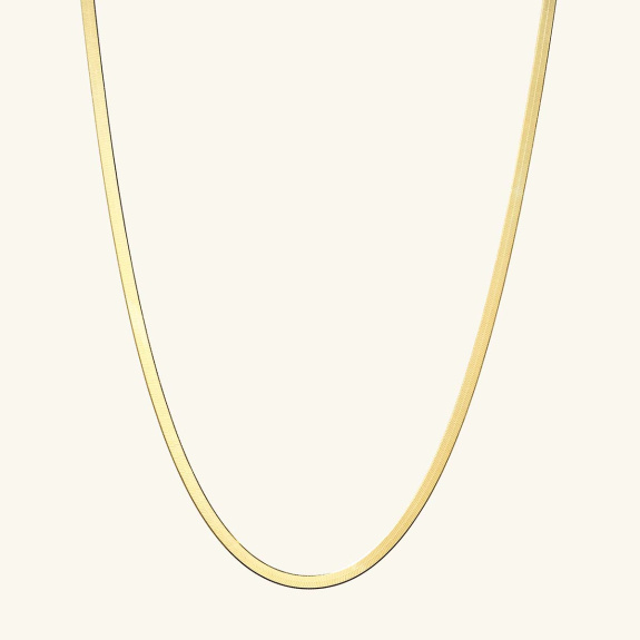 Herringbone Necklace Gold - 47 cm in the group Shop / Necklaces at ANI (ANI633)