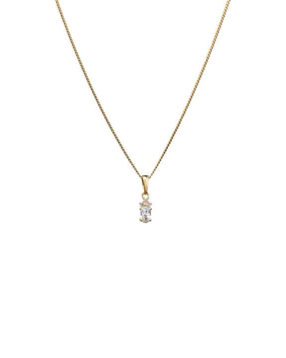 White Pendant Necklace Gold in the group Shop / Necklaces at ANI (ANI638)