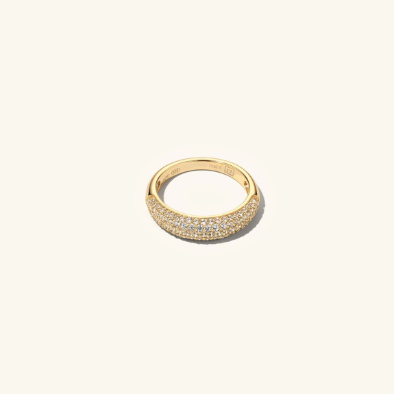 Half Pavé Ring Gold in the group Shop / Rings at ANI (ANI666)