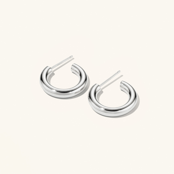 Bold Hoops Silver - 20 mm in the group Shop / Earrings at ANI (ANI694)