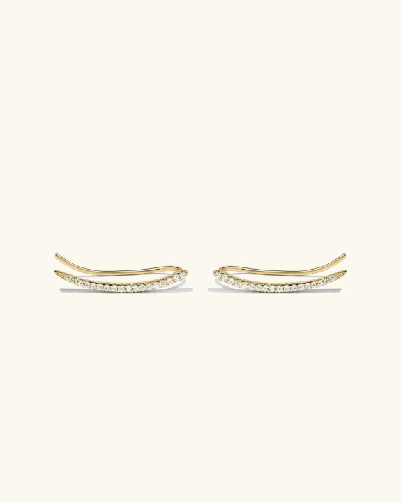 Ear Crawler Gold - Pair in the group Shop / Earrings at ANI (ANI_SET_018)