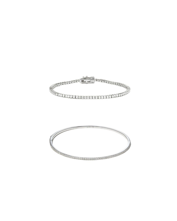 Tennis and Stone Cuff Kit - Silver in the group Shop / Kit at ANI (ANI_SET_033)