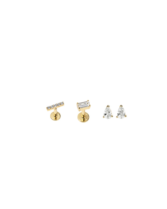 Labret and Stud Kit - Gold in the group Shop / Earrings at ANI (ANI_SET_044)