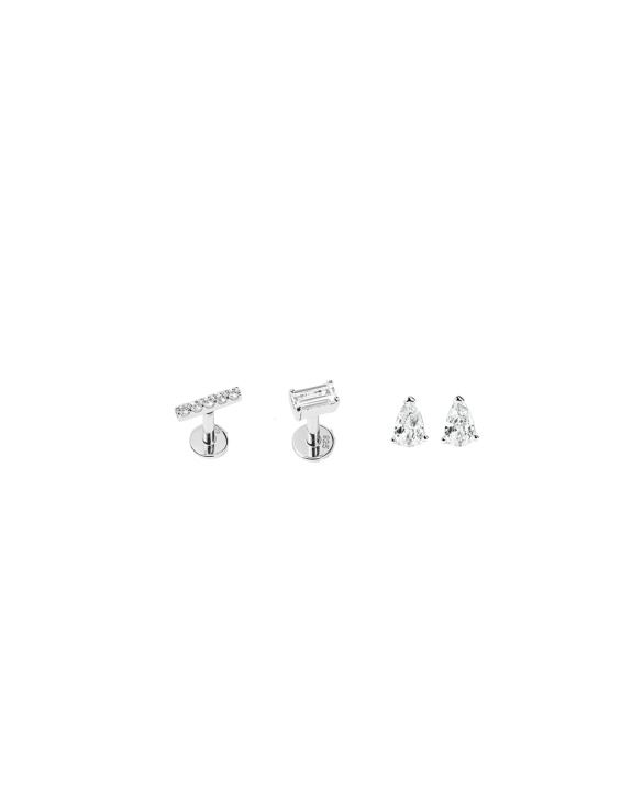 Labret and Stud Kit - Silver in the group Shop / Earrings at ANI (ANI_SET_045)