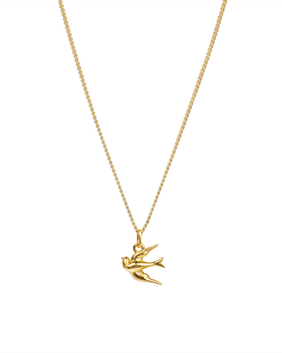 Swallow Necklace Gold in the group Shop / Necklaces at ANI (ANI_SET_054)