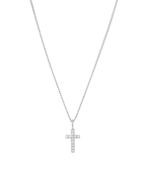 Cross Charm Necklace Silver in the group Shop / Necklaces at ANI (ANI_SET_066)