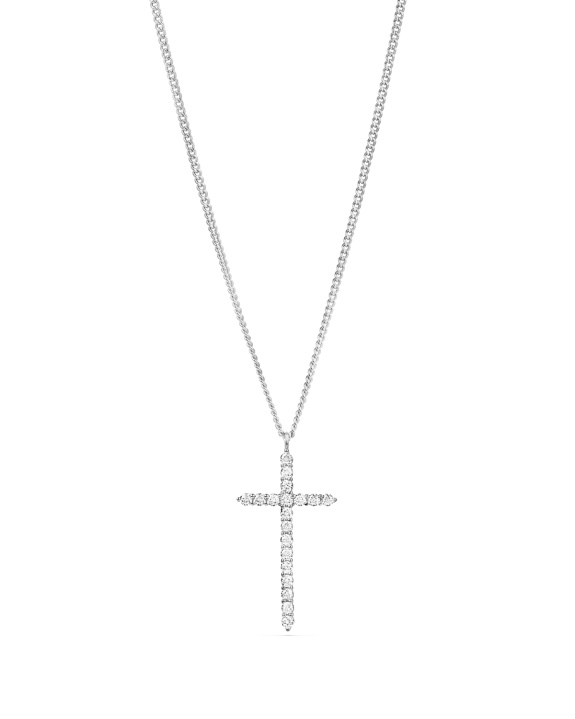 Large Cross Necklace Silver in the group Shop / Necklaces at ANI (ANI_SET_068)