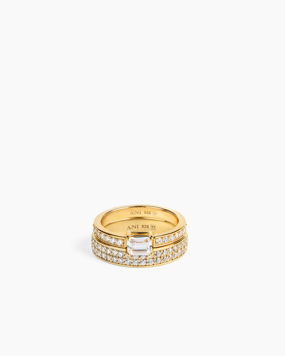 Aperto Pavé Kit - Gold in the group Shop / Rings at ANI (ANI_SET_072)