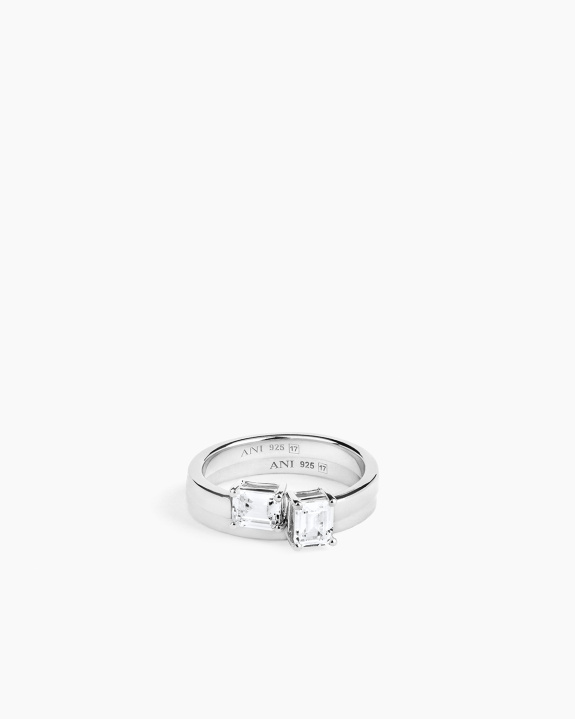 Aperto Emerald Kit - Silver in the group Shop / Rings at ANI (ANI_SET_075)