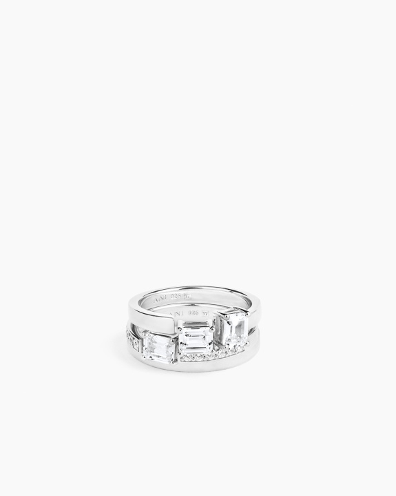 Tris Emerald Kit - Silver in the group Shop / Rings at ANI (ANI_SET_077)