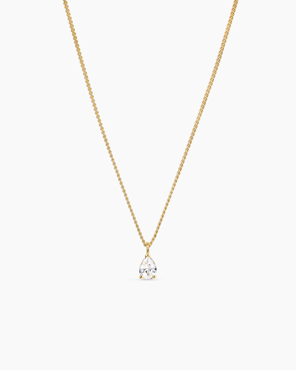Pear Necklace Gold in the group Shop / Necklaces at ANI (ANI_SET_086)
