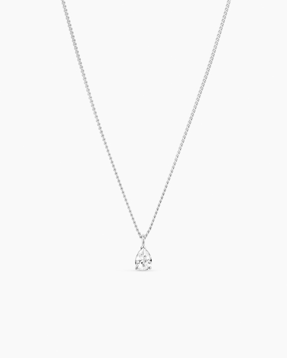 Pear Necklace Silver in the group Shop / Necklaces at ANI (ANI_SET_087)