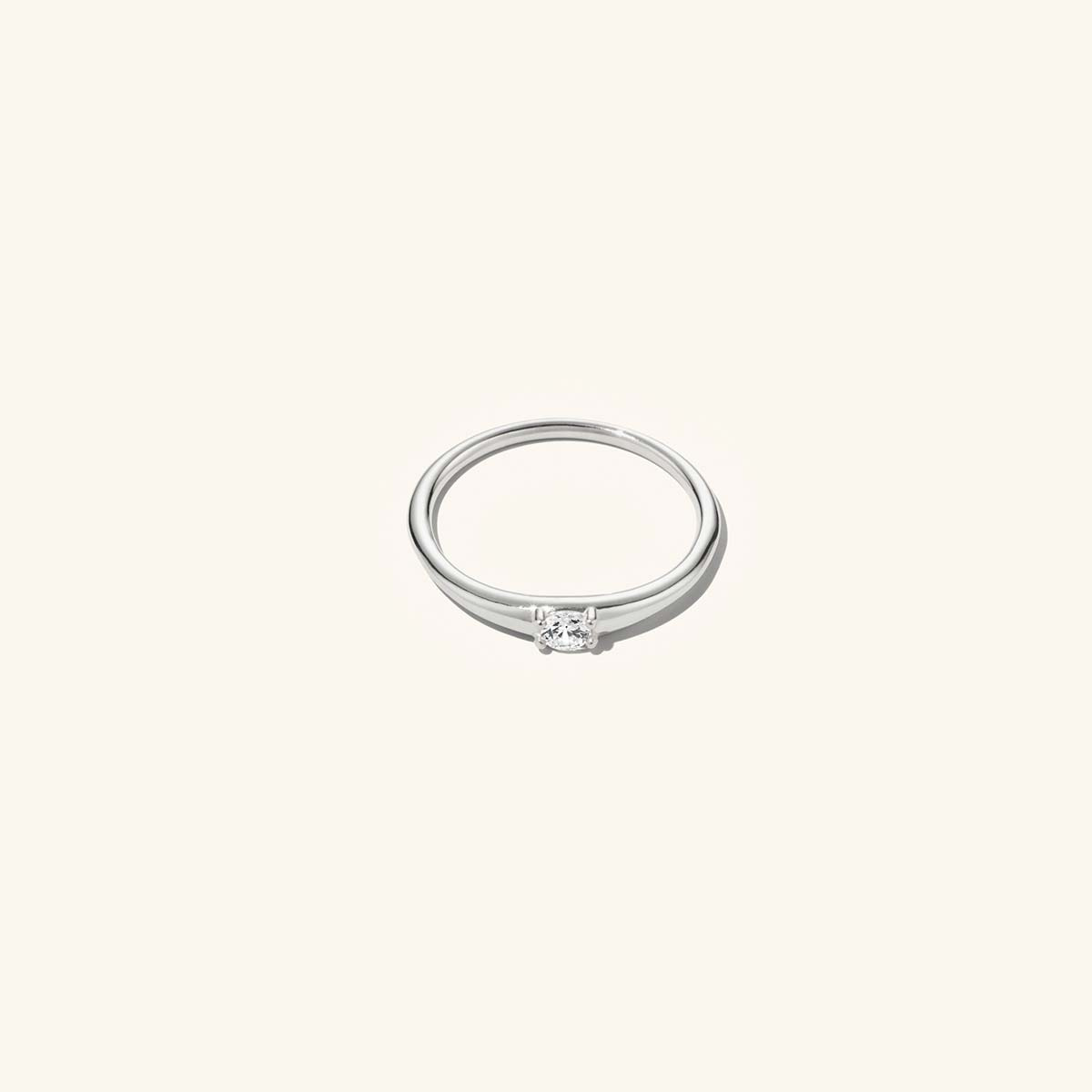 Solitaire Ring Silver
