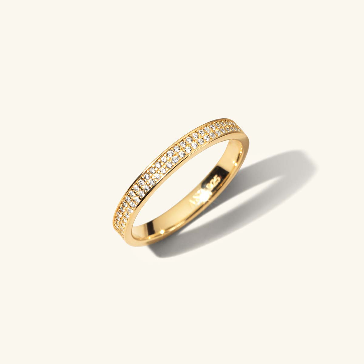 Flat shape Wedding Ring in 18K Gold 4mm wide - A Jewel