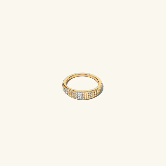 Pavé Oar Ring Gold in the group Shop / Rings at ANI (ANI_VA_007)