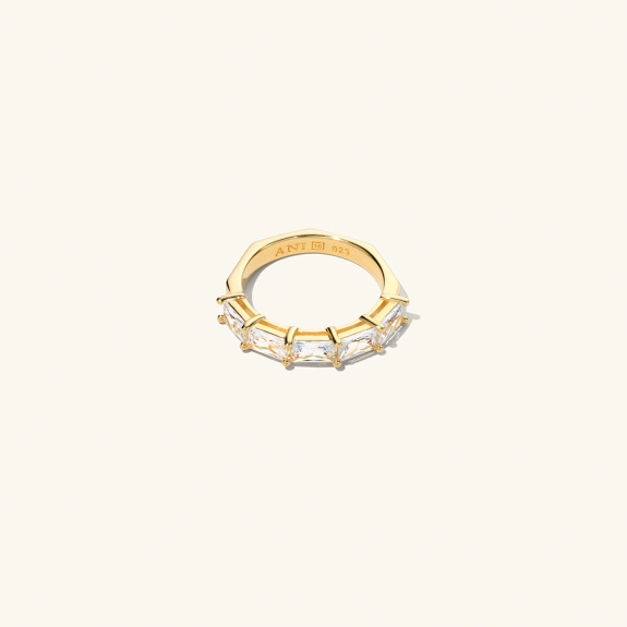 Half Baguette Ring Gold in the group Shop / Rings at ANI (ANI_VA_017)