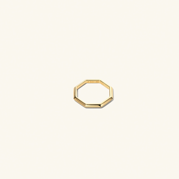 Triangle Octagon Ring Gold in the group Shop / Rings at ANI (ANI_VA_023)