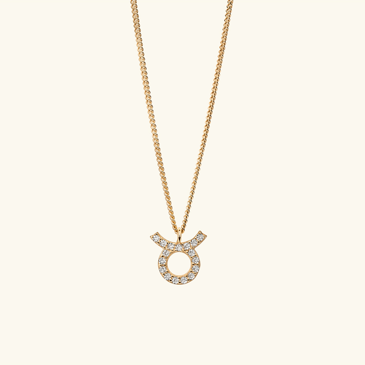 Taurus Sign Zodiac Sterling Silver Necklace Pendant | Amorium Jewelry